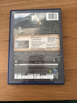 DVD El Señor de los Anillos: El Retorno del Rey