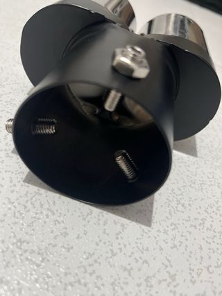 Cola de escape doble cromada