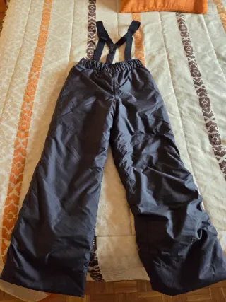 Pantalón de nieve/esquí negro De 8 a 10 años