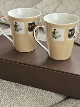Conjunto 2 tazas café nuevas