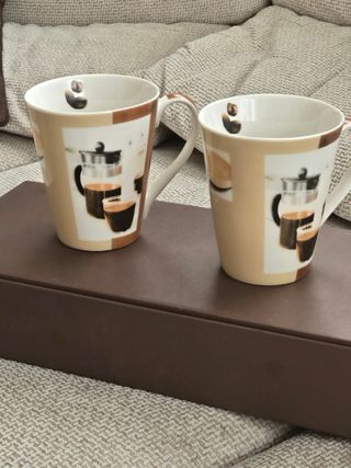 Conjunto 2 tazas café nuevas