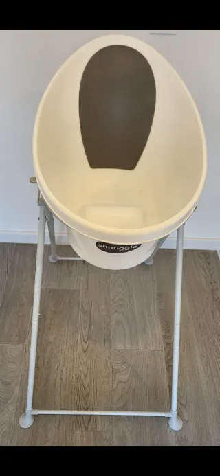Bañera Shnuggle Blanca y Gris