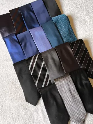 LOTE 18 CORBATAS CABALLERO ELEGANTES Y BARATAS