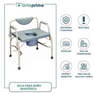 Silla WC Bariátrica Plegable