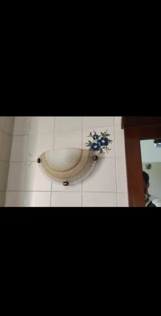 Lampada Plik Vintage Anni 90 Oro Trasparente