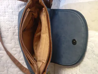 Bolso bandolera azul con estrella