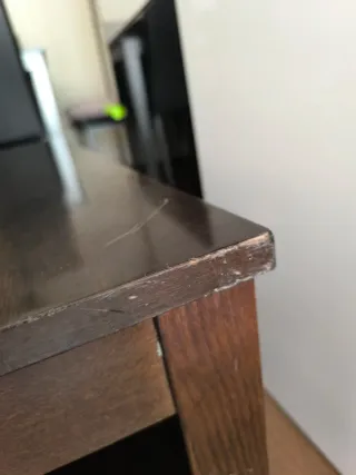 Mesa de centro de madera y cristal