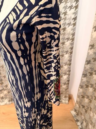 Vestido Largo Desigual Estampado