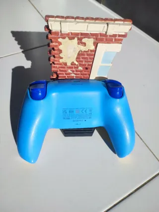 Comando PS5 Customizado Azul e Amarelo