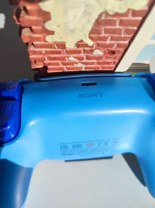 Comando PS5 Customizado Azul e Amarelo