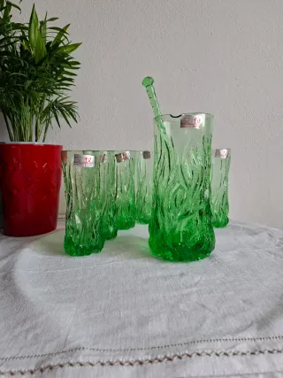 Set 6 Bicchieri Vintage Cristallo caraffa