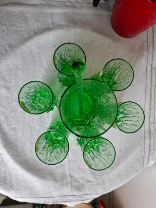 Set 6 Bicchieri Vintage Cristallo caraffa