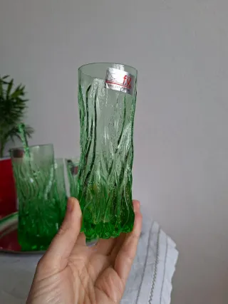 Set 6 Bicchieri Vintage Cristallo caraffa