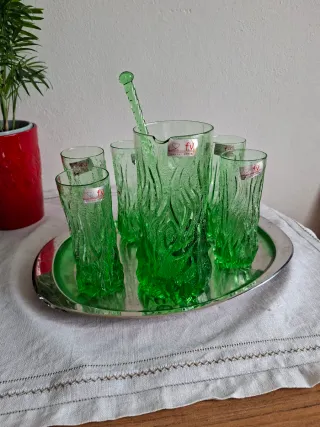 Set 6 Bicchieri Vintage Cristallo caraffa