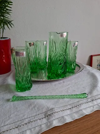 Set 6 Bicchieri Vintage Cristallo caraffa