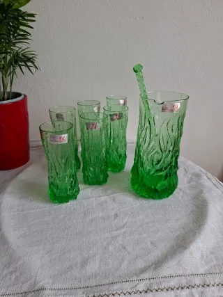 Set 6 Bicchieri Vintage Cristallo caraffa