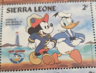 Francobolli Disney Paperino 50° Anniversario 1984
