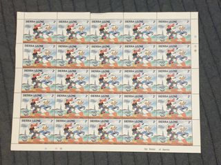 Francobolli Disney Paperino 50° Anniversario 1984