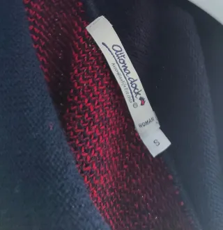 Capa / poncho / jersey punto 2 en 1 lana merino S