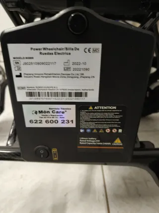 Silla de ruedas eléctrica minusvalido