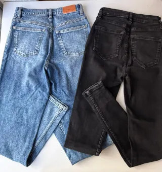 2 Vaqueros Mango High Waist & Skinny