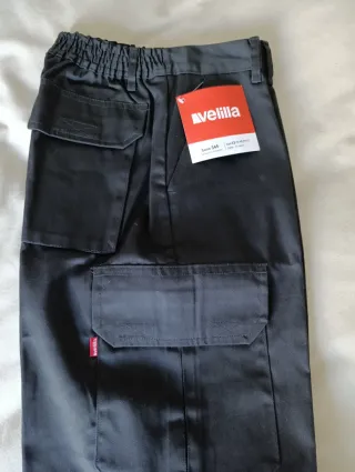 3 Pantalones de trabajo de verano Velilla negros,
