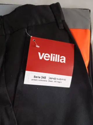 3 Pantalones de trabajo de verano Velilla negros,