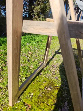 Silla plegable tipo Gascon años 70