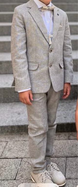 Traje comunión niño Cuvico Kids gris