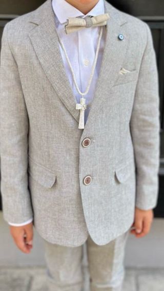 Traje comunión niño Cuvico Kids gris