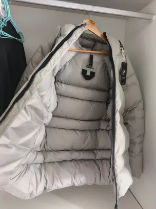 Chaqueta Adidas plumífera gris Talla M