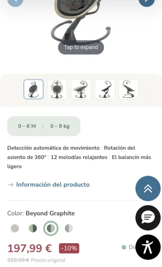 Maxi-Cosi Cassia Hamaca Eléctrica Bebé