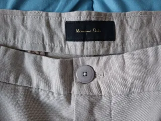 Pantalón Massimo Dutti Beige