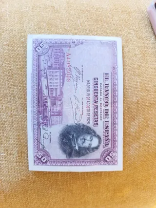Billete 50 Pesetas Banco de España 1928