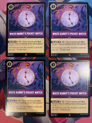 Orologio Taschino Coniglio Bianco Lorcana