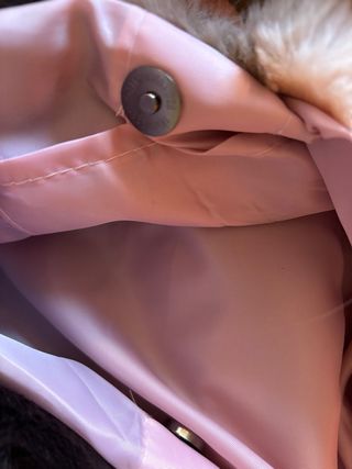 Bolso de pelo rosa y marrón nuevo