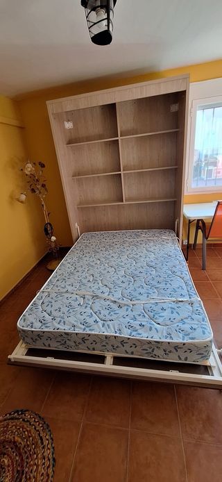 Cama Matrimonio Abatible Madera