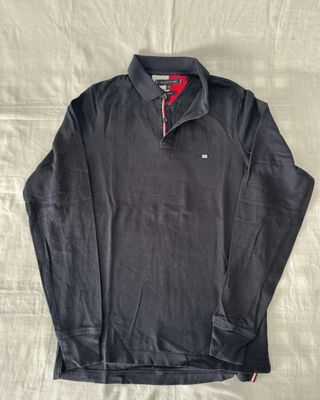 Polo manga larga Tommy Hilfiger azul marino