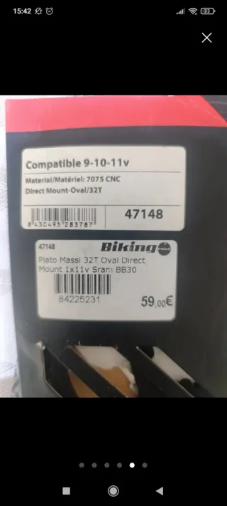 Plato Bici Montaña SRAM