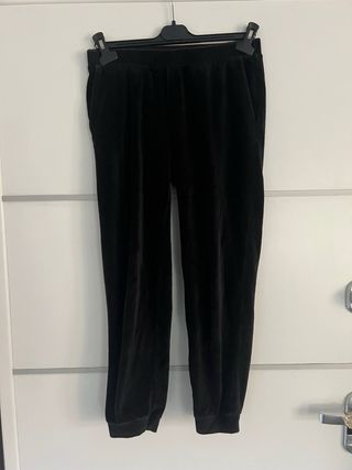 Pantaloni Benetton ciniglia neri taglia M