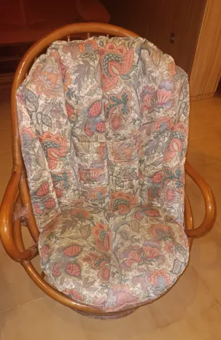 Butacas de bambu giratorias