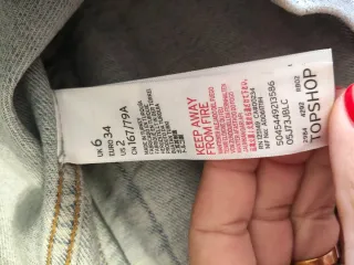 Cazadora vaquera Topshop plateada