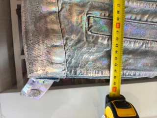 Cazadora vaquera Topshop plateada