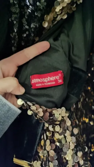 Vestido lentejuelas corto