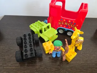Lego Duplo Jeep Circo con Giraffa e Clown