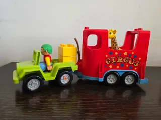 Lego Duplo Jeep Circo con Giraffa e Clown