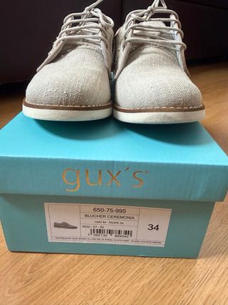 Zapatos Gux's niño comunión beige
