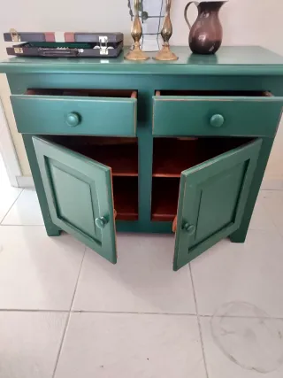 Mueble provenzal verde 98x44x75