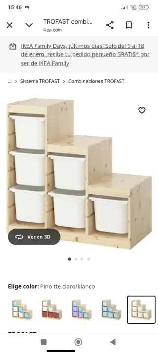 Mueble Almacenaje Juguetes Trofast