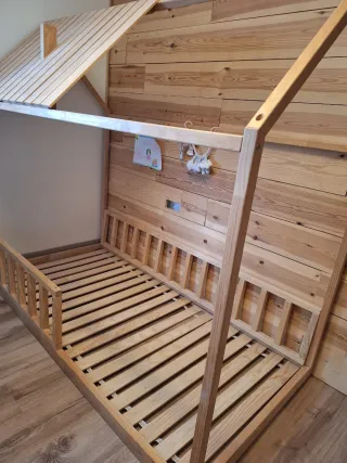 Cama Montessori Madera Natural 200x90 cm